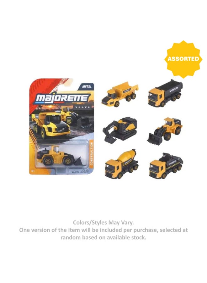 Majorette Volvo Construction Premium Die-cast Vehicle (1:64, Yellow/Black, Assorted) - Image 2